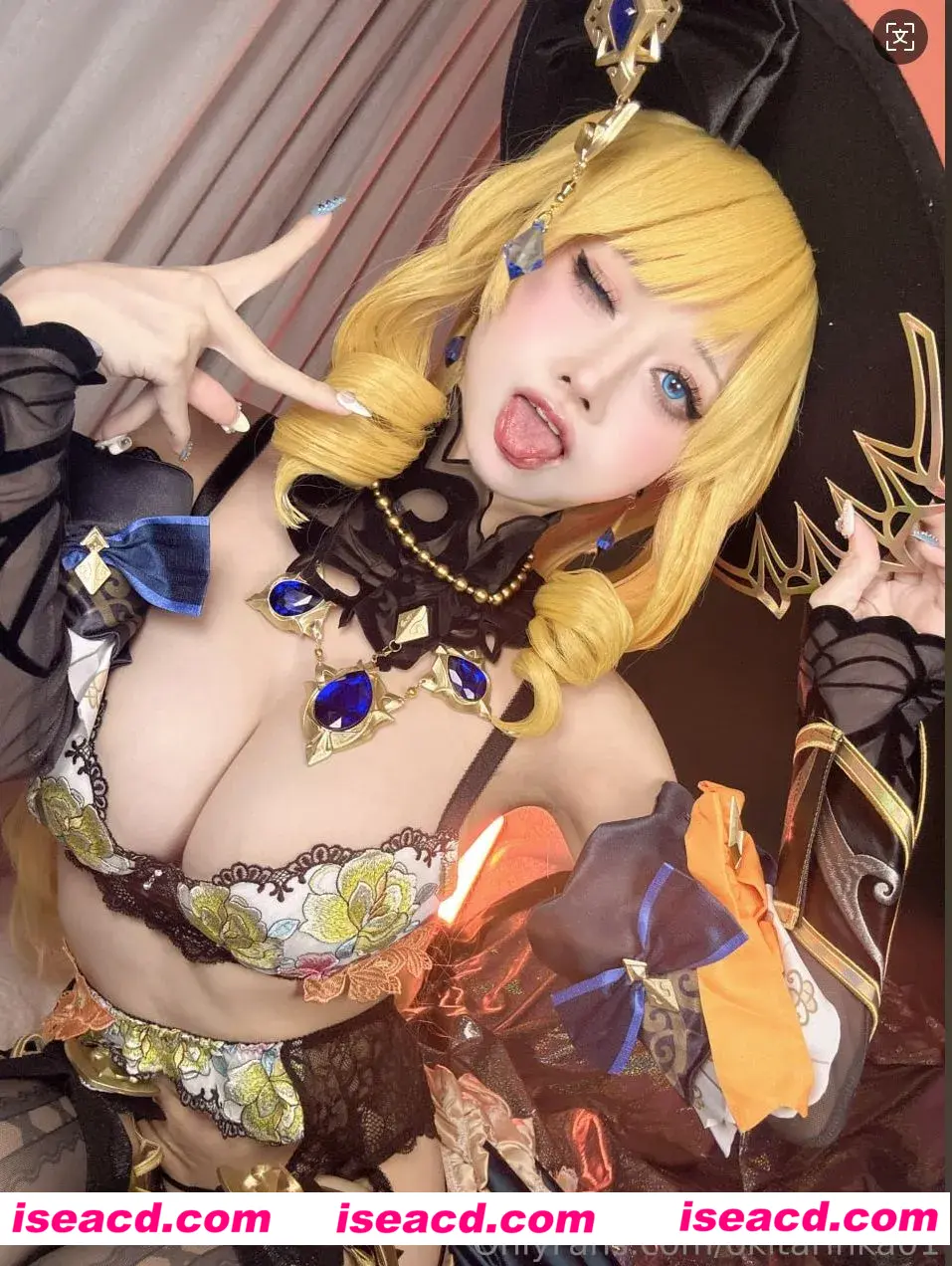 【COSPLAY/带视频】沖田凜花Rinka –Genshin-Navia Caspar COS 原神 娜维娅 [66P 1V]【300M】