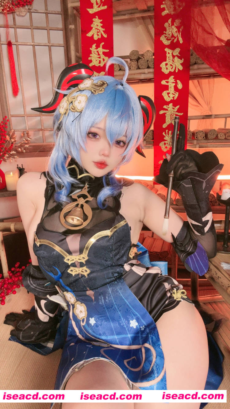 【cosplay/带视频】小瑶幺幺 – 原神海灯节礼服单人版 [40P13V]【200M】